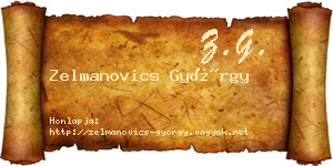 Zelmanovics György névjegykártya